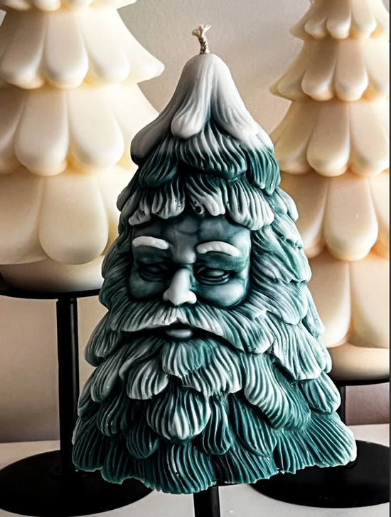 Santa Tree Candle