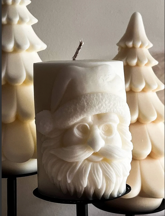 Pillar Santa Candle