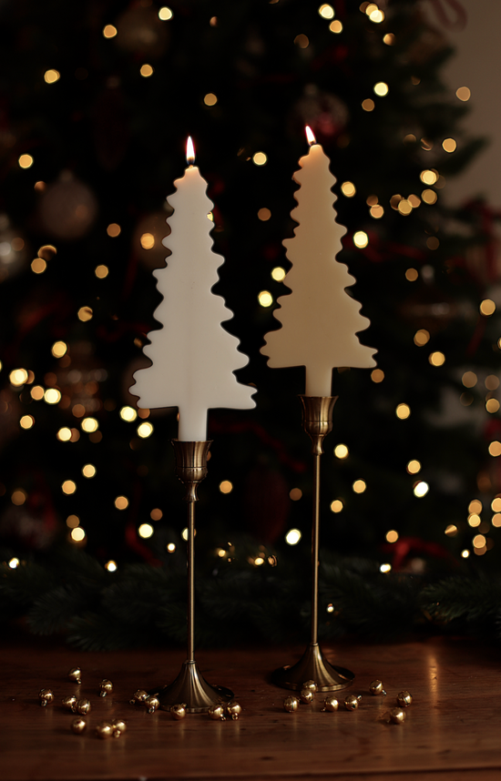 Christmas Tree Taper Candle
