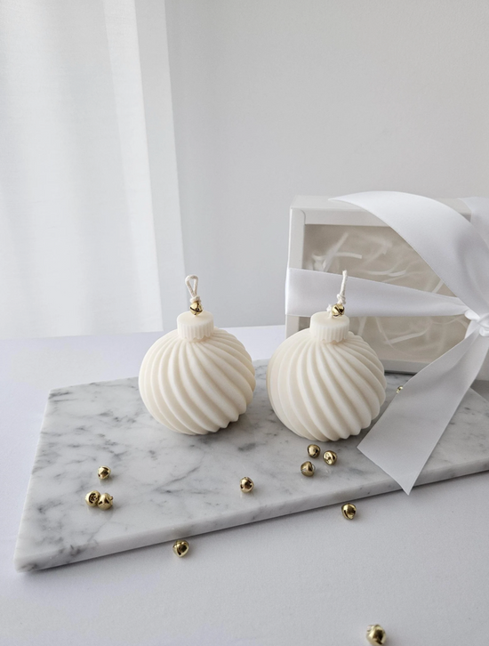 Vela de bola de Navidad pequeña