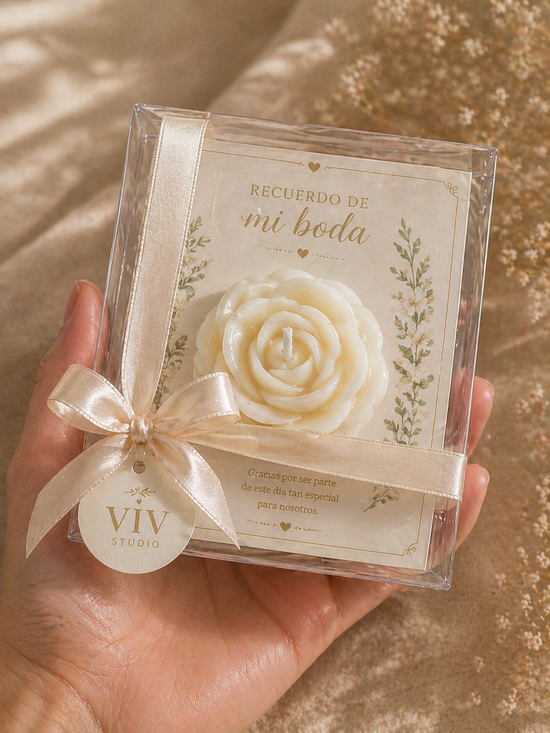 Mini Rose Candle
