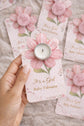 Tin candles con flores