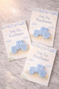 Baby boy tractor candle