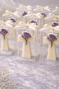 Velas de cruz con flores