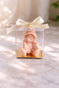 Baby girl bear candle