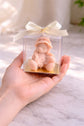 Baby girl bear candle