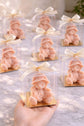 Baby girl bear candle