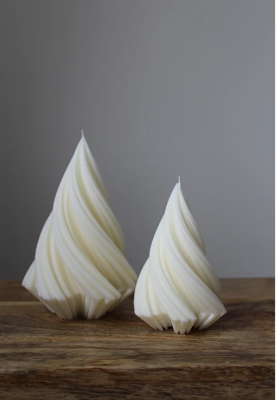 Spiral Christmas Tree Candle