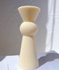 Set Roman Ribbed Pillar Candle